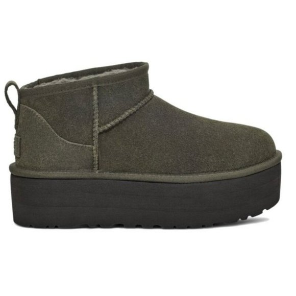 UGG Shoes - UGG Classic Ultra Mini Platform Color: FOREST NIGHT